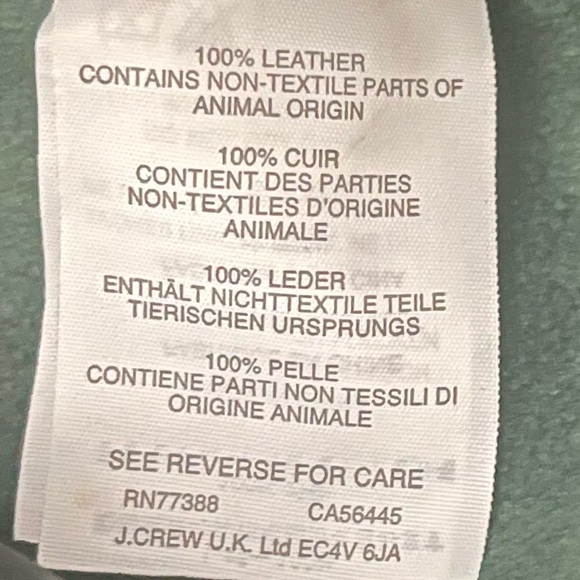 🦚 J. Crew Collection 100% Genuine Leather Hunter Green Pant - Picture 5 of 10